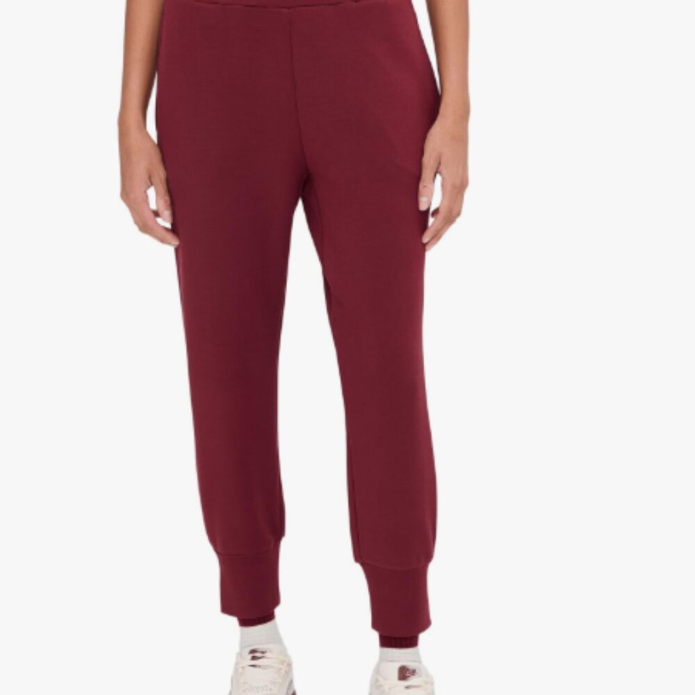 Varley The Slim Cuff Pant 25" New Maroon NWT